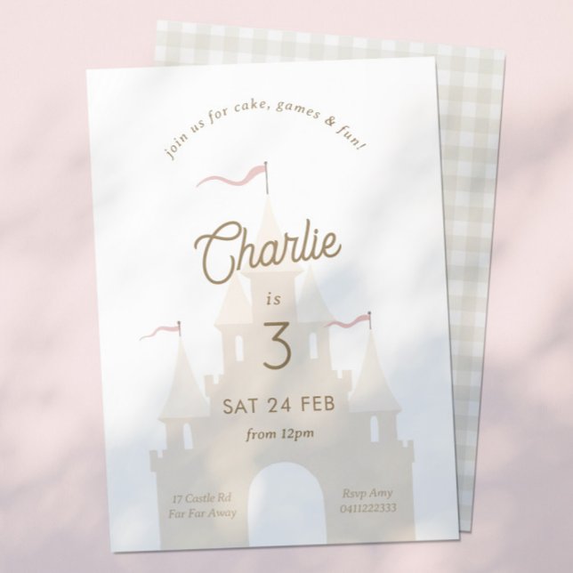 Fairytale Castle Princess Party Invitation (Créateur téléchargé)