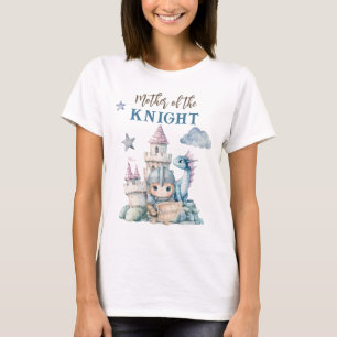 Fairytale Dreamy Dragon Blue Knight Baby Dusche T-Shirt