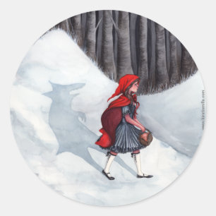 Fairytale Fantasy Art Sticker - Wolf Innerhalb