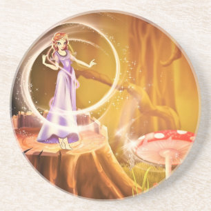 Fairytale Fantasy Destiny Whimsical Dreams Sandstein Untersetzer