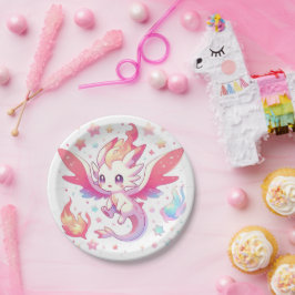 Fairytale Fiery Dragon Baby Dusche Pappteller