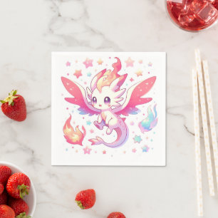 Fairytale Fiery Dragon Baby Dusche Serviette