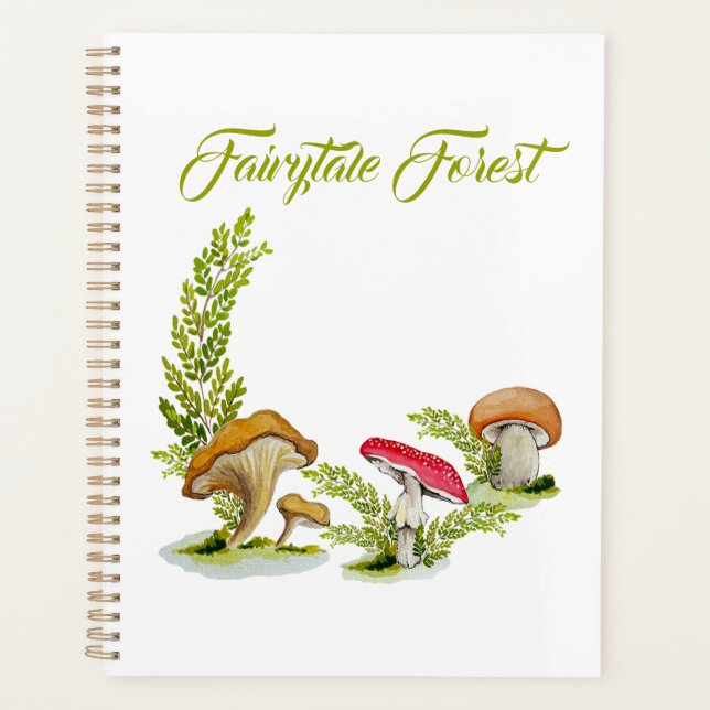 Fairytale Forest Aquarell Set Pilz Planer (Vorderseite)