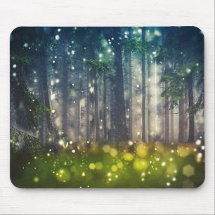 Fairytale Forest Tree Landschaft Kunst, Dichtung u Mousepad