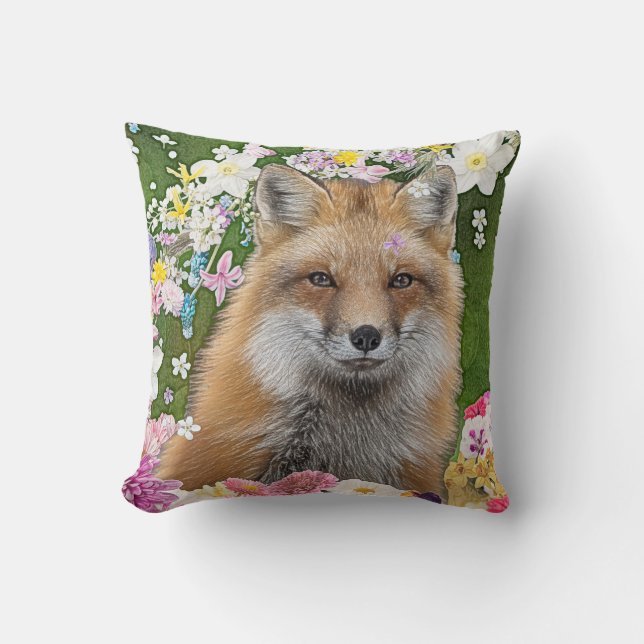Fairytale Fox im Bereich der Blume Kissen (Vorderseite)