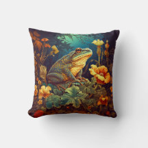 Fairytale Frog Pillow William Morris Inspiriert