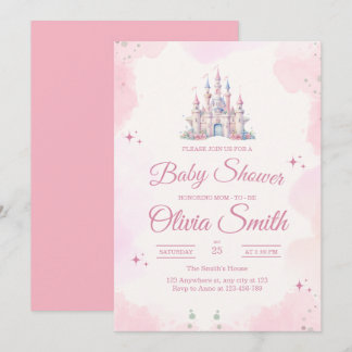 Fairytale Girl Baby Shower, Princess Baby Shower Einladung