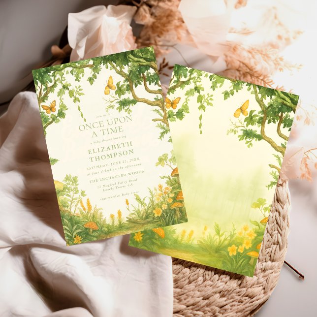fairytale mushroom forest baby shower girl einladung (Von Creator hochgeladen)