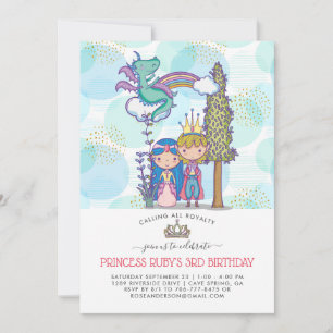 Fairytale Party Einladung Prinzessin