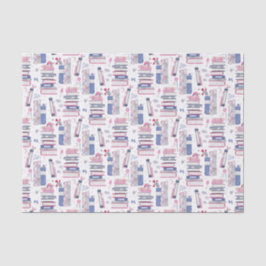 Fairytale Pile of Books Grau White Seidenpapier