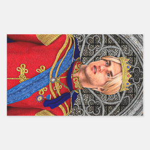 Fairytale Prince Rechteckiger Aufkleber