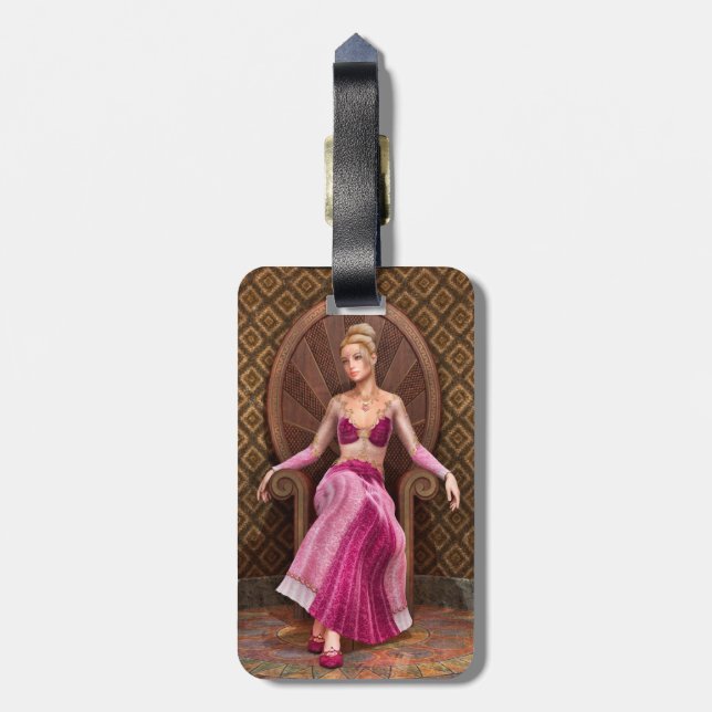 Fairytale Princess Gepäckanhänger (Rückseite vertikal)