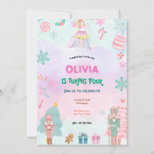 Fairytale Princess Girl Geburtstag Einladung