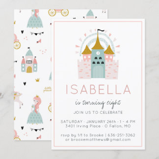 Fairytale Princess Party Einladung