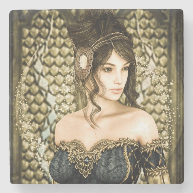 Fairytale Princess Steinuntersetzer (Vorderseite)