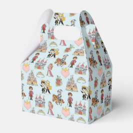 Fairytale Prinzessin und Rittermuster Gefallen Box Geschenkschachtel