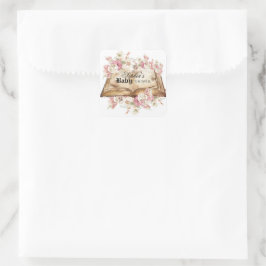 Fairytale Royal Baby Shower Quadratischer Aufkleber
