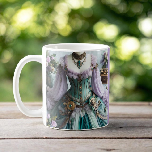 Fairytale Spring Pastell Floral Gown Kaffeetasse (Von Creator hochgeladen)