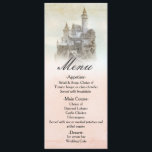 Fairytale Storybook Castle Wedding Menu Card Menükarte<br><div class="desc">Märchenhafte Storybook Castle Wedding Menu Card. Passende Artikel in meinem Geschäft.</div>