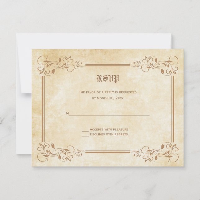 Fairytale UAWG Response Cards RSVP Karte (Vorderseite)