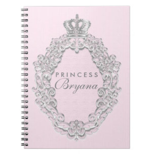 Fairytale-Vintage rosa Prinzessin Notebook Journal Notizblock