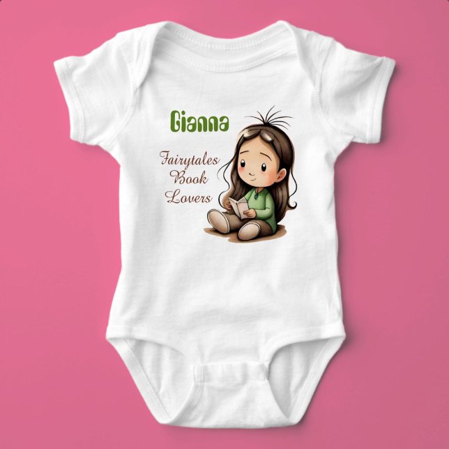 Fairytales Book Lovers Individuelle Name Baby Strampler (Fairytales Book Lovers)