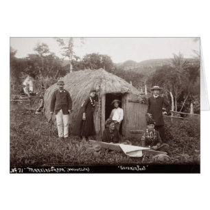 Faisant Tappa, un tissu indigène, c.1875 (photo de