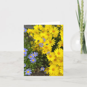Faisceaux jaunes et violets Carte de voeux personn