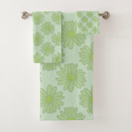 Faisées vertes modernes Ditsy motif floral élégant