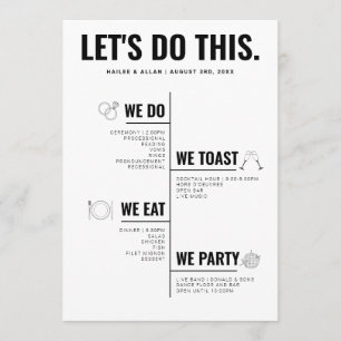 Faisons ce programme de chronologie Mariage