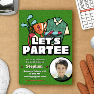 Faisons la fête - Invitation d'anniversaire de gol