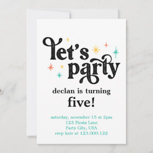 Faisons une simple invitation d'anniversaire
