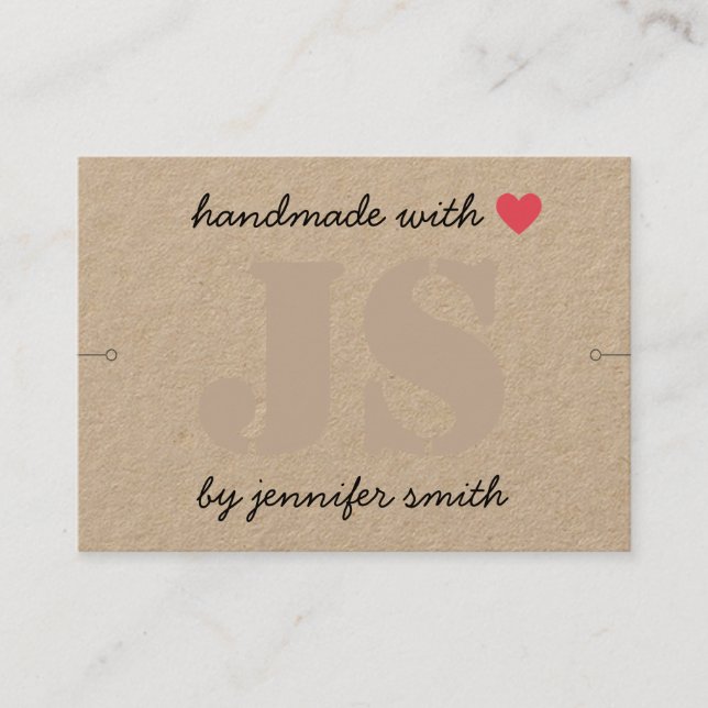 Fait à la main avec le détenteur de la carte d'aff (Devant)