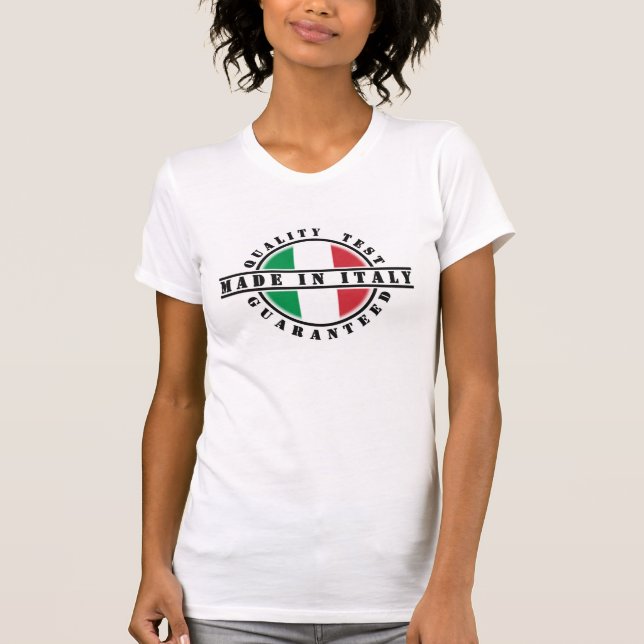 Fait dans le T-shirt des femmes de l'Italie (Devant)