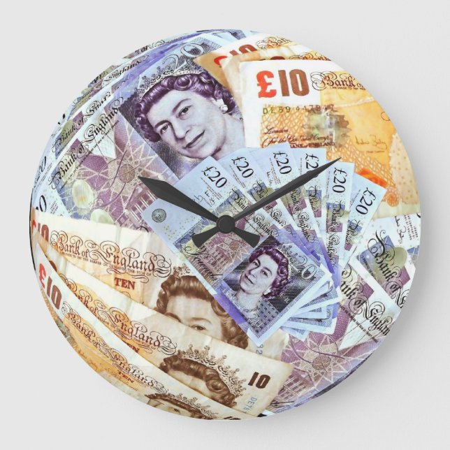 Fait d'argent ~ £ Horloge (Recto)