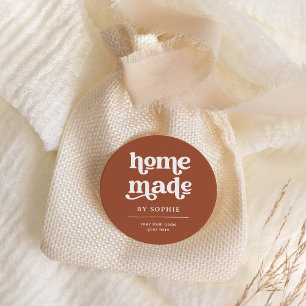 Fait maison Boho Retro Look Packaging Étiquette