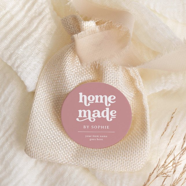 Fait maison | Boho Retro Look Packaging Étiquette  (A boho, retro product label for all of your homemade goods)