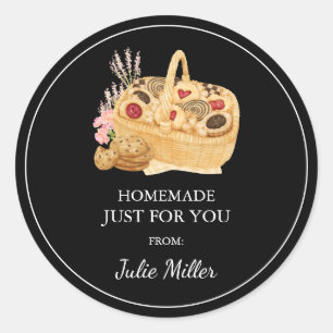 Fait maison juste pour vous cookies étiquette