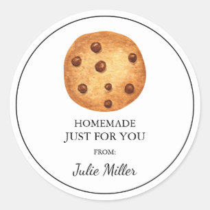 Fait maison juste pour vous cookies étiquette