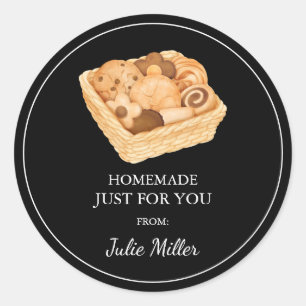 Fait maison juste pour vous cookies étiquette