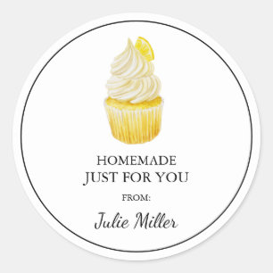 Fait maison juste pour vous cupcakes étiquette