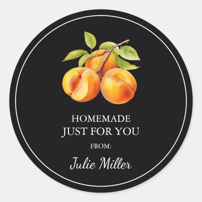 Fait maison juste pour vous étiquette apricot (Devant)
