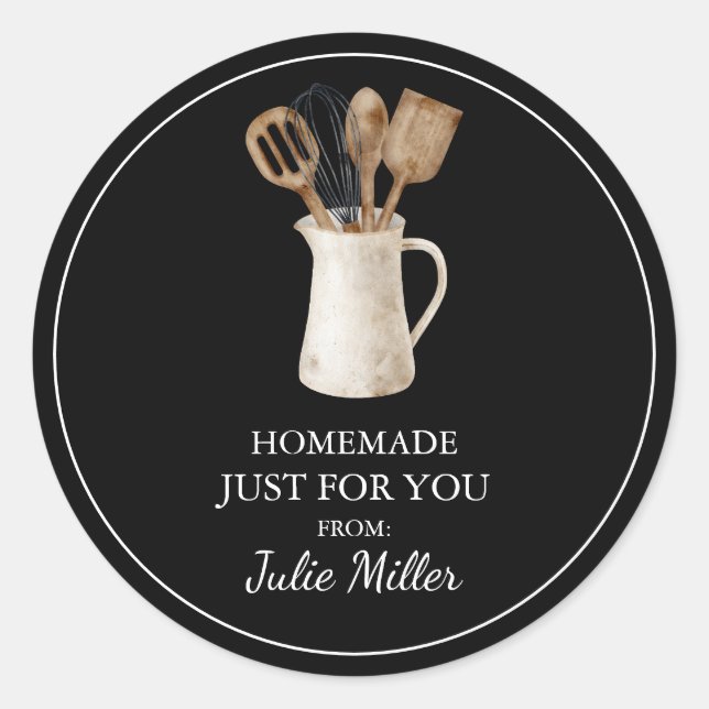 Fait maison pour vous cuisine et étiquette de cuis (Devant)