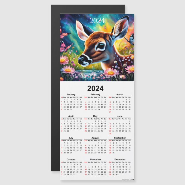 Faite dans la carte de calendrier magnétique de l' (Devant / Derrière)