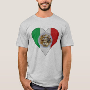 Faites à guerre de pâtes pas le T-shirt italien