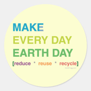 Faites chaque jour des Jours des terres Stickers