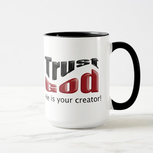 Faites confiance à Dieu Mug (Droite)