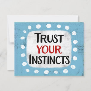 Faites confiance à votre carte de voeux instincts