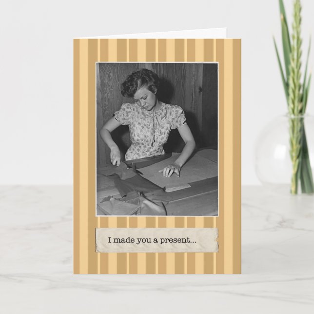 Faites de vous une carte d'anniversaire présente (Devant)