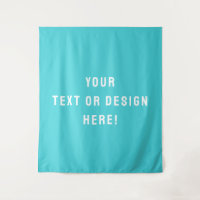 Faites-en vôtre – Grande Tapisserie Bleu Cyan Pers